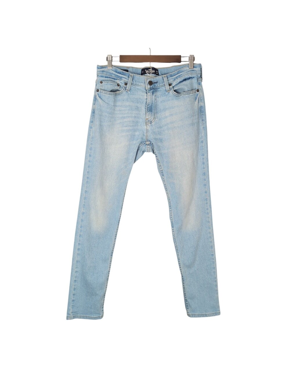 Hollister Skinny Fit Jeans 30x30 Light Wash Faded Blue Denim Everyday